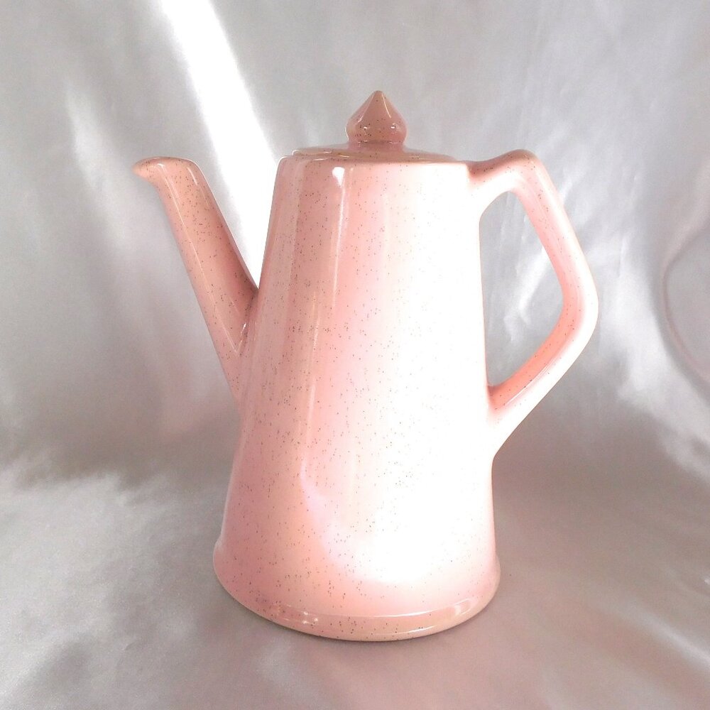 Unmarked Baby Pink Speckled Coffee Pot 25335